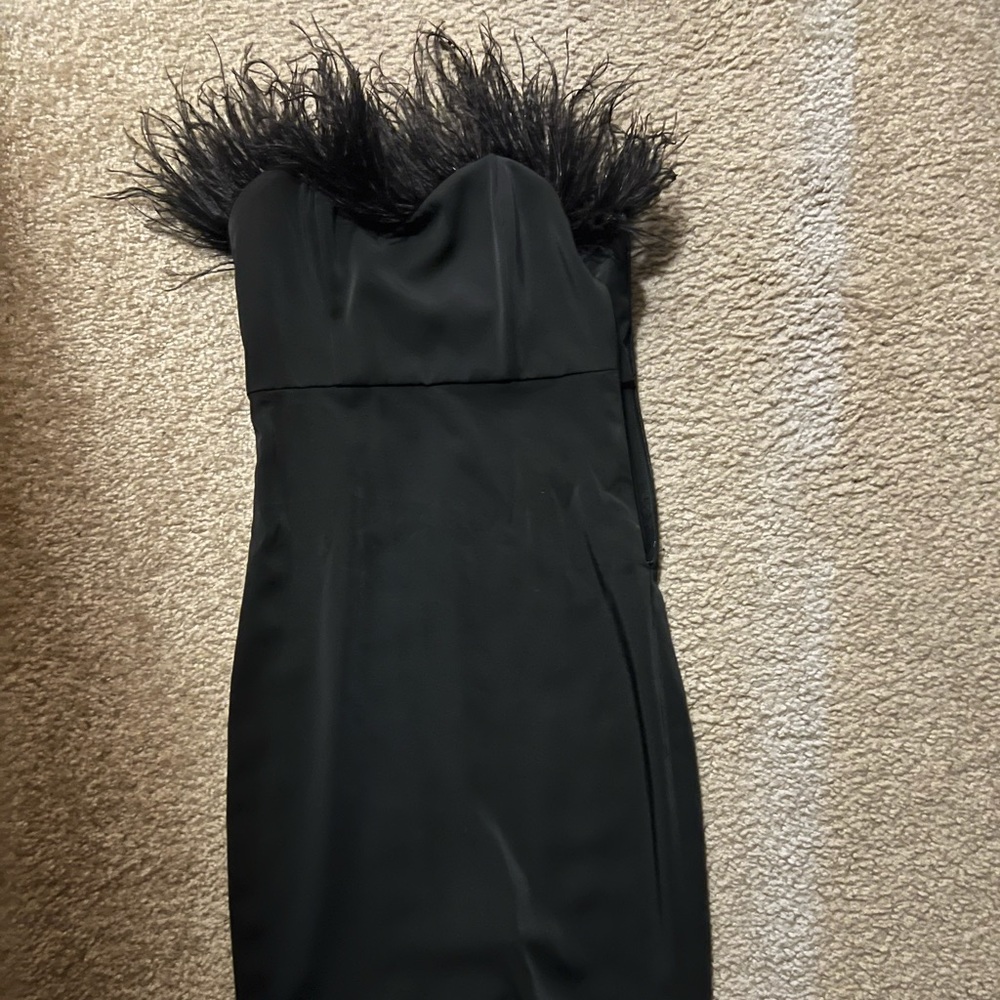 LPA Aurora XXS feather dress brand new